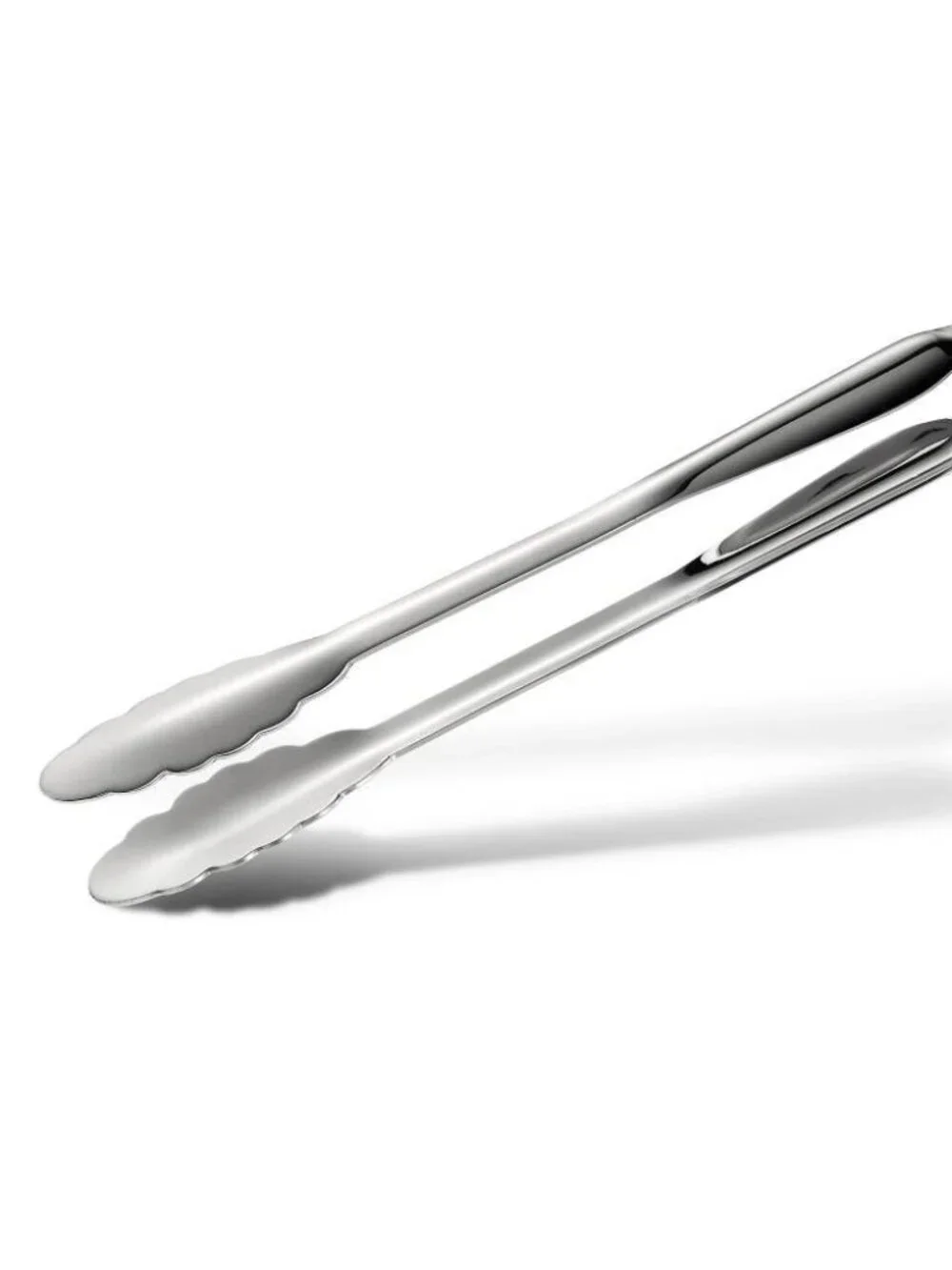 All-Clad Stainless Steel Silver Locking Tongs, 12 inch